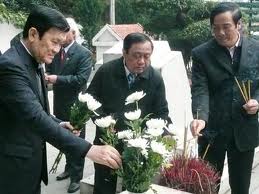 Presiden Vietnam Truong Tan Sang berkunjung di propinsi Ha Tinh